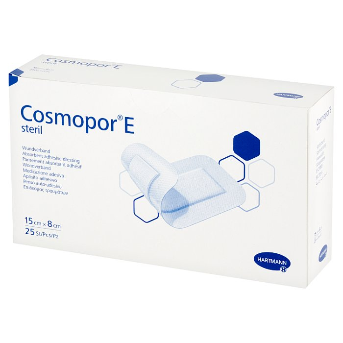 COSMOPOR E Opatrunek jałowy 15cm x 8cm 25 szt.
