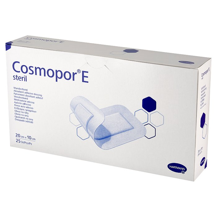 COSMOPOR E Opatrunek jałowy 20cm x 10cm 25 szt.