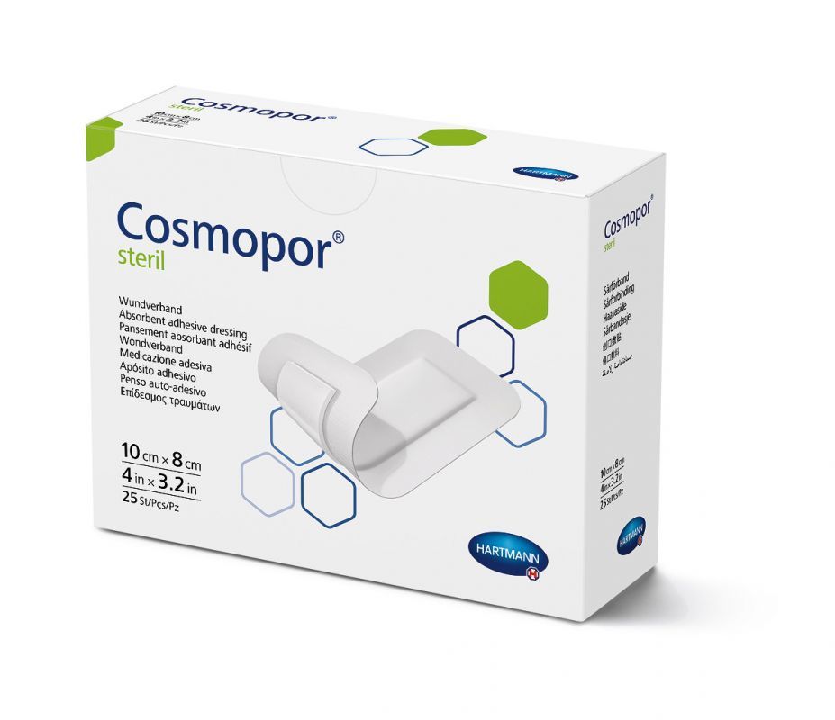 COSMOPOR STERIL Opatrunek jałowy 10cm x 8cm 25 szt