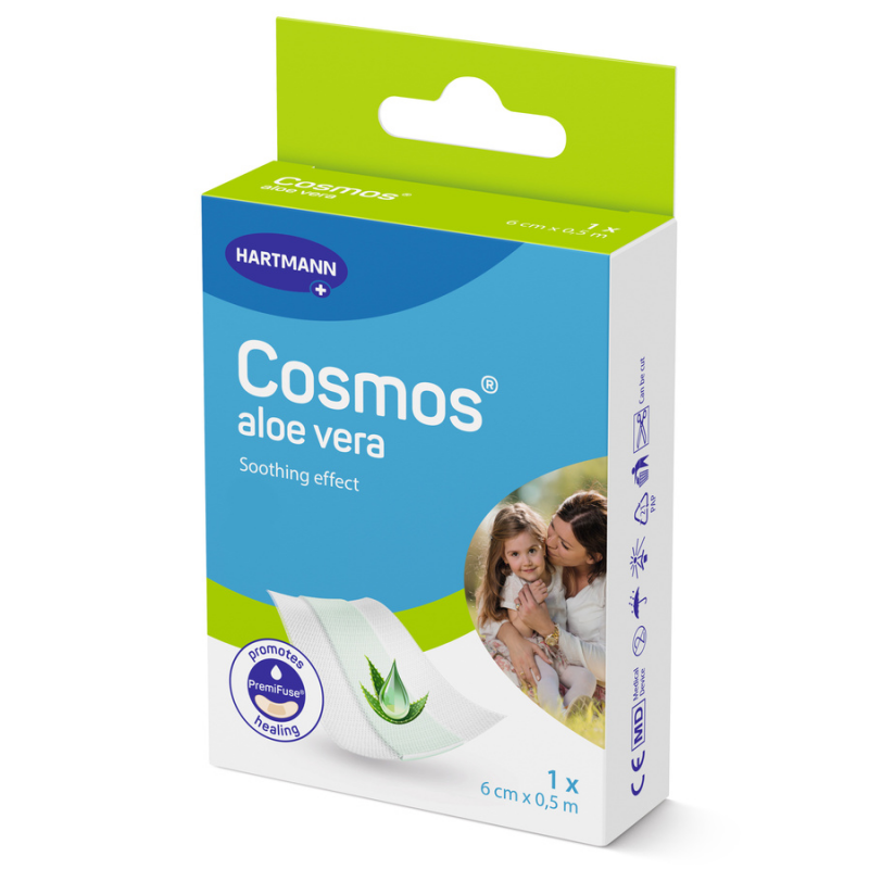 Cosmos Aloe Vera plaster z opatrunkiem 6 cm x 0,5 m, 1 szt.
