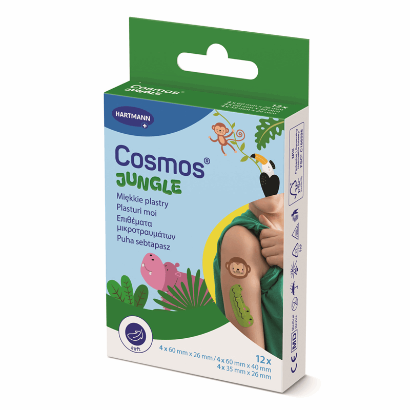 Cosmos Jungle plastry dla dzieci, 12 szt.