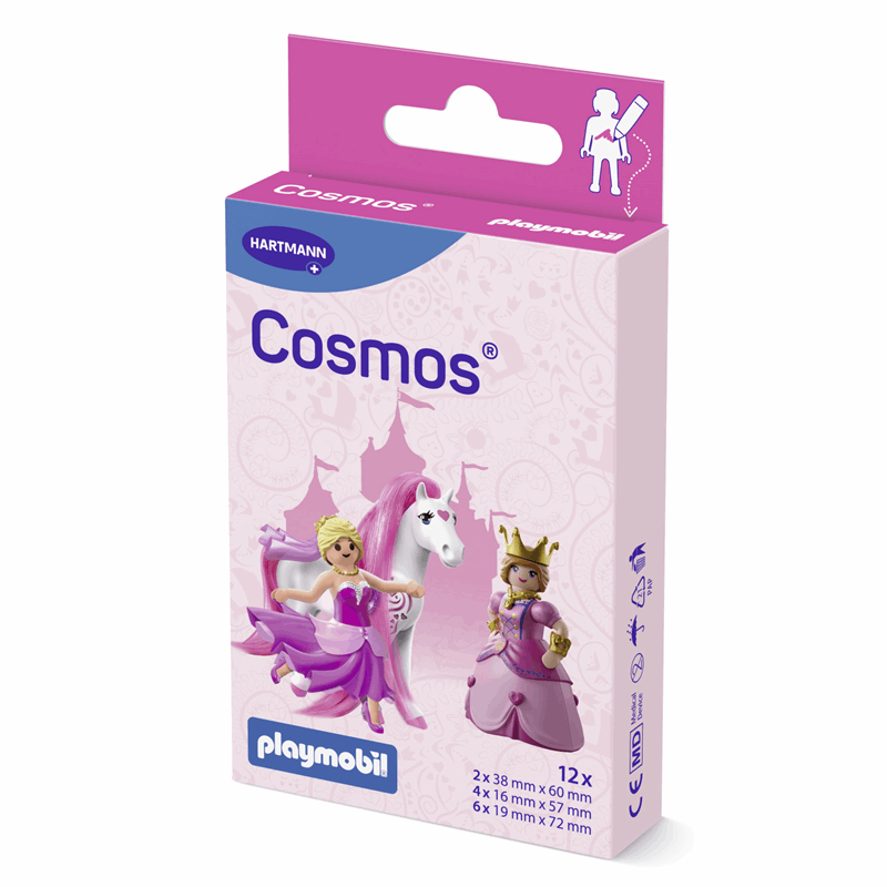 Cosmos Playmobil Princess plastry dla dzieci, 12 szt.
