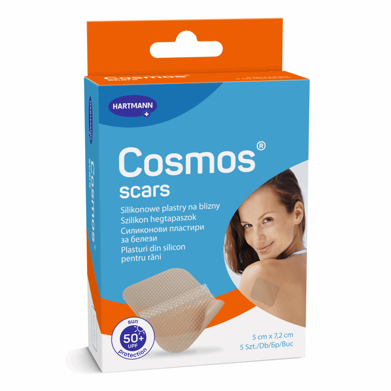 Cosmos Scars silikonowe plastry na blizny 5 x 7,2 cm, 5 szt.