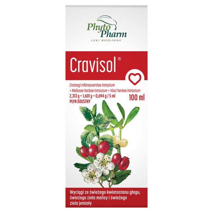 Cravisol płyn 100 ml / prawidłowa praca serca