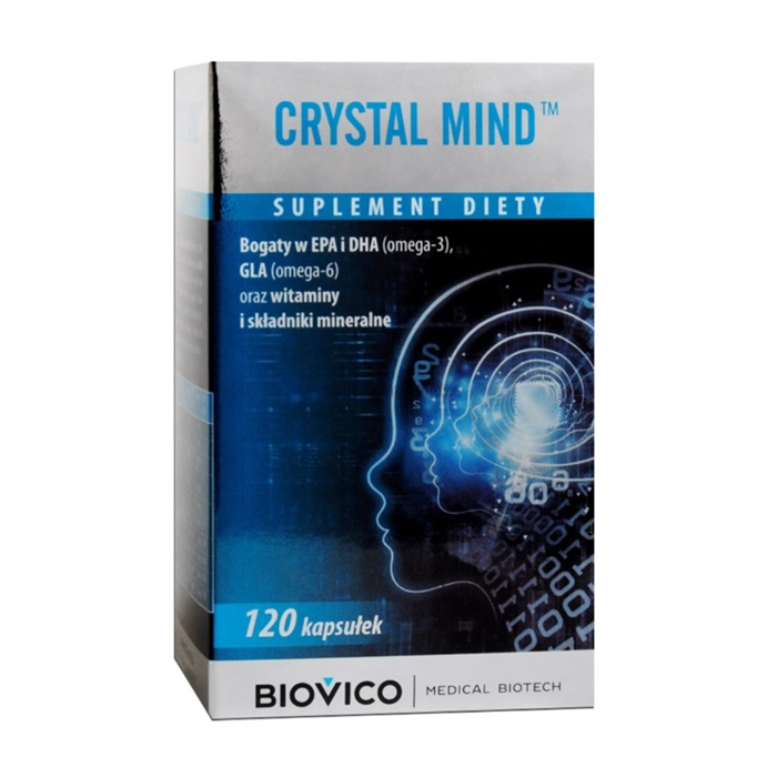 Crystal Mind kapsułki na pamięć i koncentrację, 120 szt.