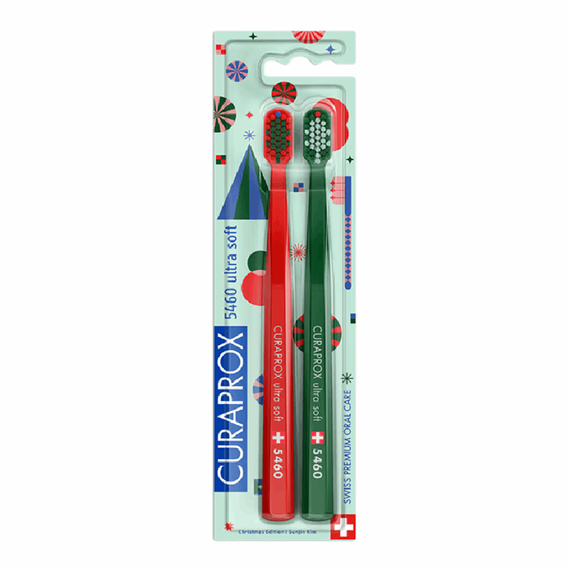 Curaprox CS 5460 Edycja Christmas 2025 Szczoteczka do zębów ultra miękka, 2 szt.