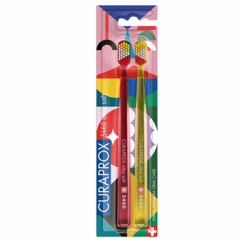 Curaprox CS 5460 Edycja Power Smile Szczoteczka do zębów ultra miękka, 2 szt.