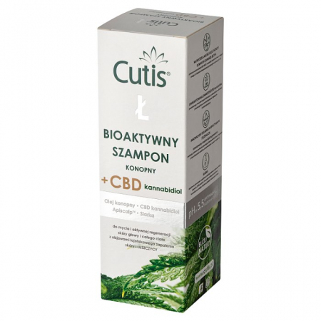 Cutis Ł Bioaktywny Szampon konopny + CBD kannabidiol 200 ml