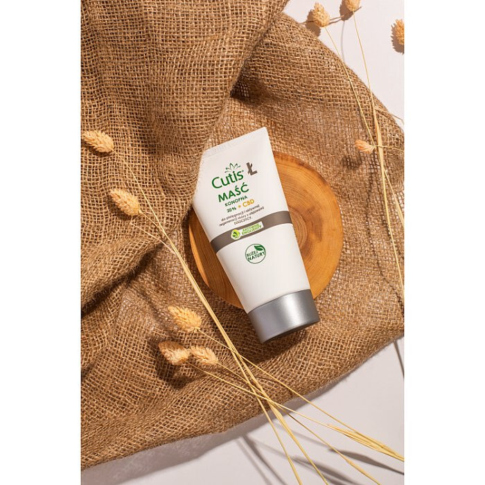 Cutis Ł Maść konopna 20% CBD kannabidiol skóra sucha, 120 ml