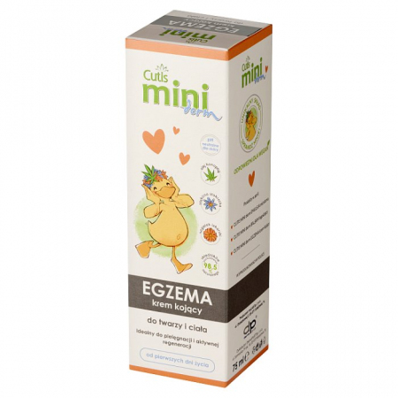 Cutis Mini Derm Egzema Krem kojący do twarzy i ciała 75 ml