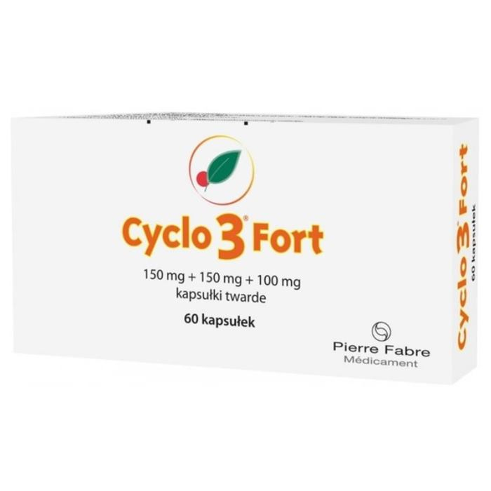 Cyclo 3 Fort 150 mg + 150 mg + 100 mg kapsułki, 60 szt.
