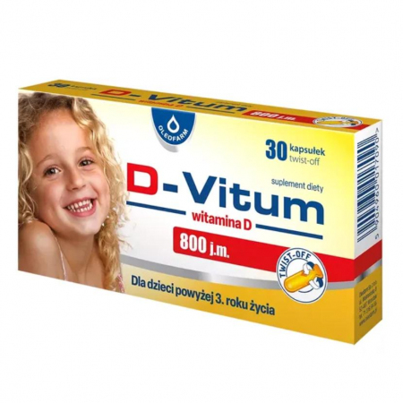 D-Vitum 800 j.m. kapsułki z witaminą D, 30 szt.