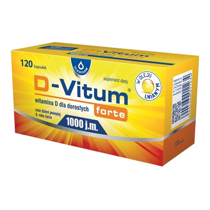 D-Vitum forte 1000 j.m. 120 kapsułek