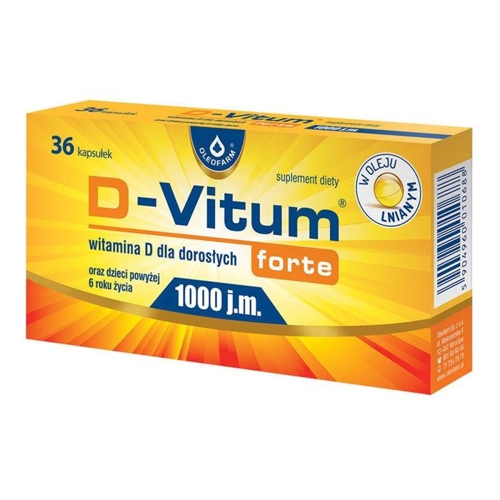 D-Vitum Forte 1000 j.m. kapsułki, 36 szt.