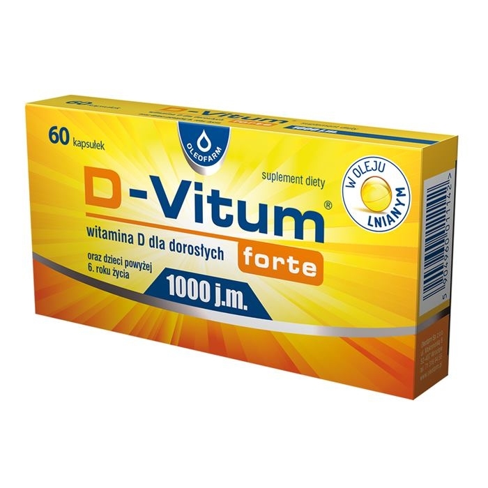 D-Vitum forte 1000 j.m. 60 kapsułek