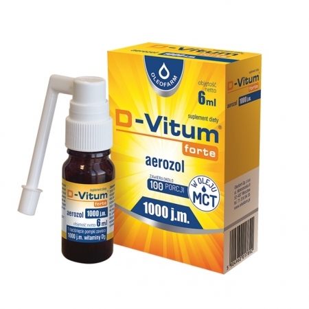 D-Vitum forte 1000 j.m. aerozol 6 ml