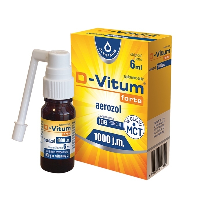 D-Vitum forte 1000 j.m. aerozol 6 ml