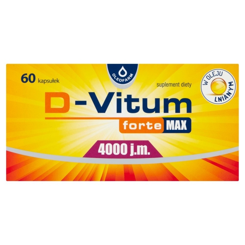 D-Vitumin Forte Max 4000 j.m. kapsułki, 60 szt.