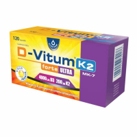 D-Vitum Forte Ultra 4000 j.m. 200 µg K2 kapsułki, 120 szt.