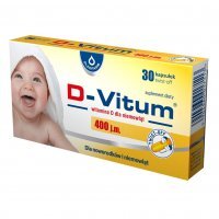 D-Vitum witamina D dla niemowląt 400 j.m. kapsułki twist-off, 30 szt.