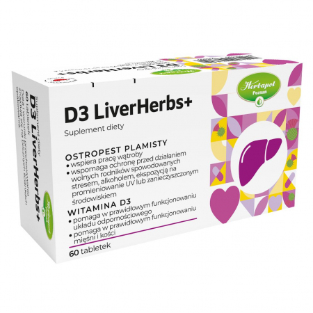 D3 LiverHerbs+ tabletki, 60 szt.