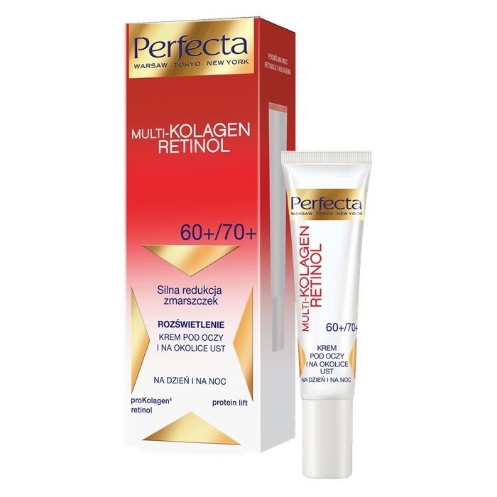 DAX PERFECTA Multi-Kolagen Retinol Krem pod oczy i na okolice ust 60+/70+ 15 ml