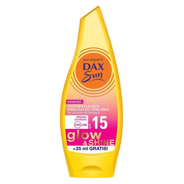 DAX SUN Rozświetlająca emulsja do opalania Glow&Shine SPF15 175 ml