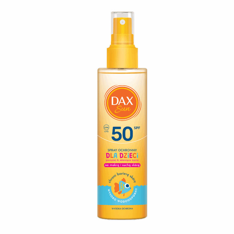 Dax Sun Spray do opalania dla dzieci powyżej 6. miesiąca życia SPF 50, 200 ml