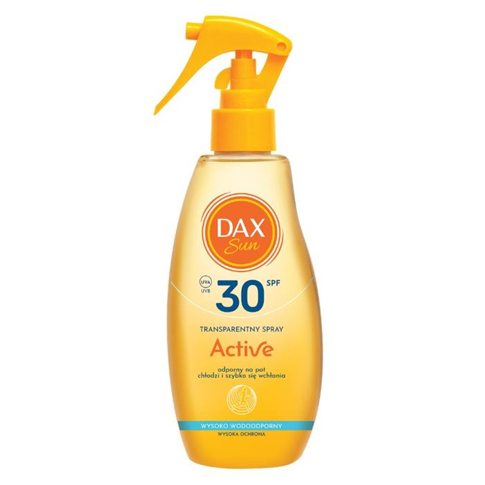 Dax Sun Transparentny spray Active SPF 30, 200 ml