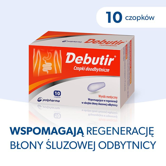 Debutir 300 mg 10 czopków