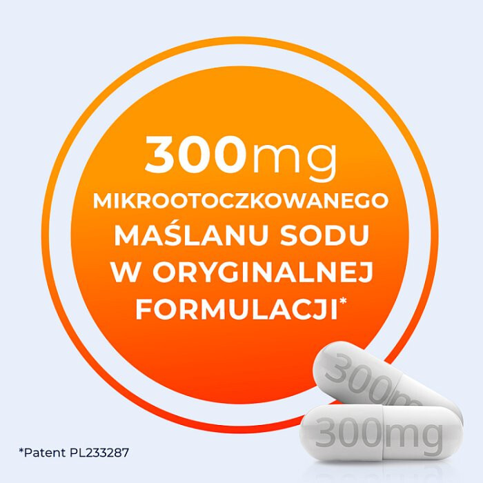 Debutir Forte kapsułki twarde z maślanem sodu, 60 szt.