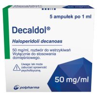 Decaldol  50 mg/ml 5 ampułek po 1 ml roztwór do wstrzykiwań