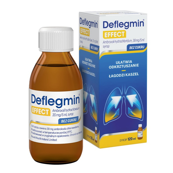 Deflegmin Effect 30 mg/5 ml syrop na kaszel, 120 ml