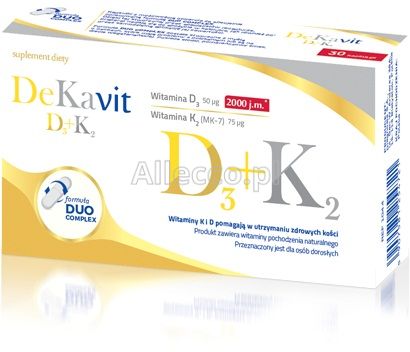 Dekavit D3 + K2 kapsułki, 30 szt.