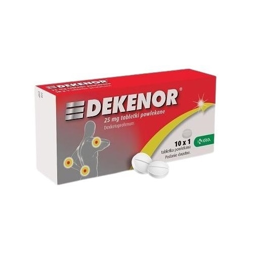Dekenor 25 mg tabletki powlekane przeciwbólowe i przeciwzapalne, 10 szt.