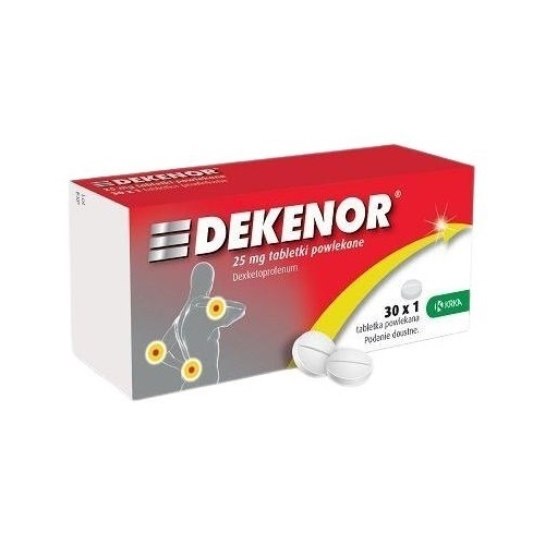 Dekenor 25 mg tabletki powlekane przeciwbólowe i przeciwzapalne, 30 szt.