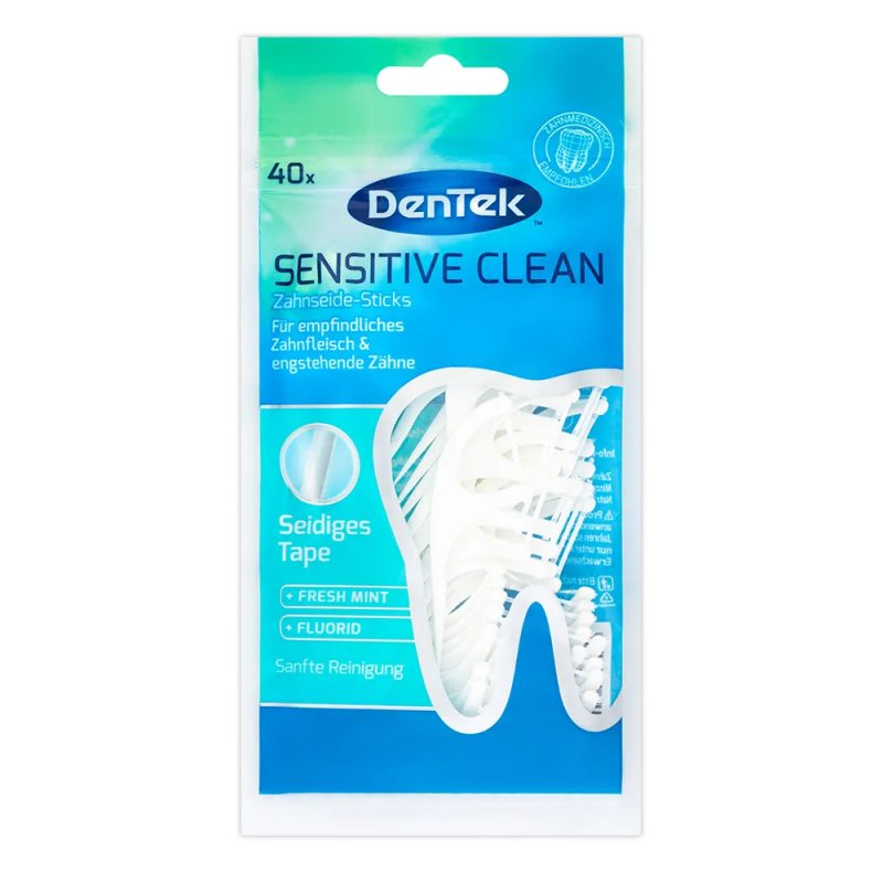 DenTek Sensitive Clean Wykałaczki z nicią dentystyczną, 40 szt.