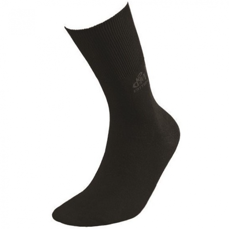 DeoMed Cotton Silver+ Bawełniane skarpety bezuciskowe z jonami srebra czarne rozmiar 43-46, 1 para