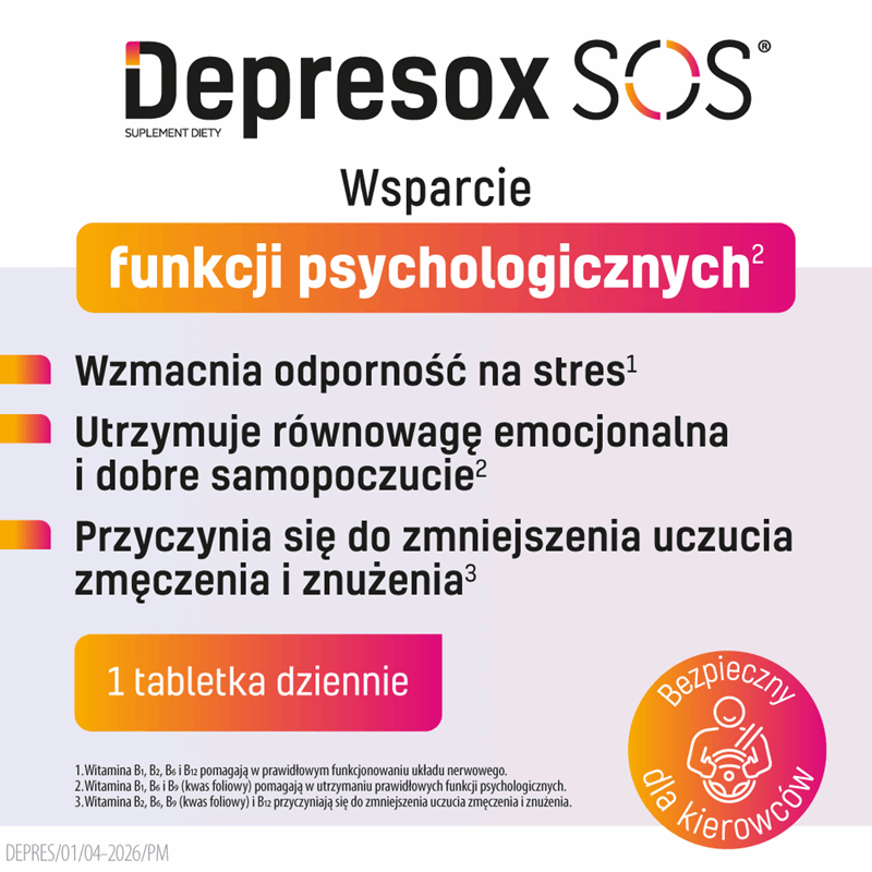 Depresox SOS tabletki, 30 szt.