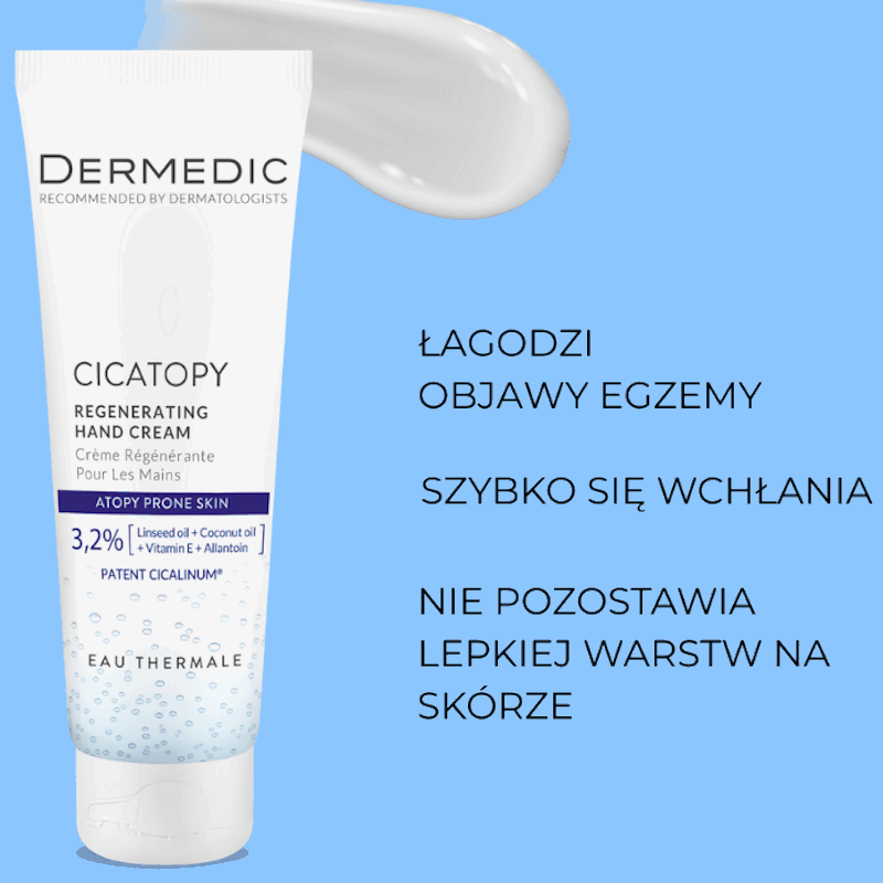 Dermedic Cicatopy regenerujący krem do rąk do skóry suchej i atopowej, 75 ml