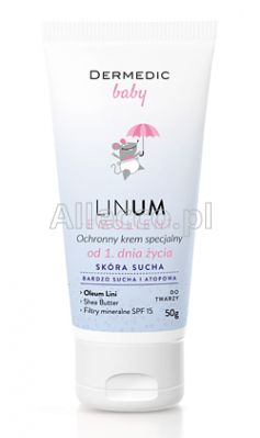DERMEDIC EMOLIENT BABY Ochronny krem specjalny SPF15 50 g / Emolient