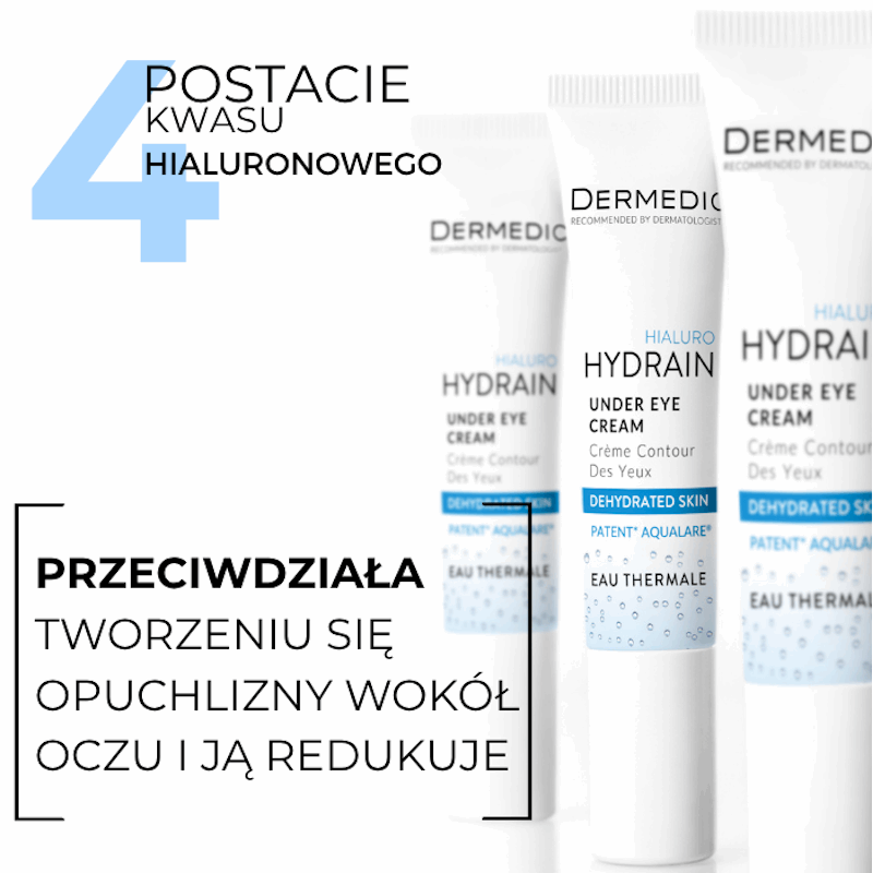Dermedic Hydrain 3 Hialuro krem pod oczy, 15 g