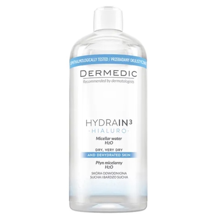 Dermedic Hydrain 3 Hialuro płyn micelarny H2O, 500 ml