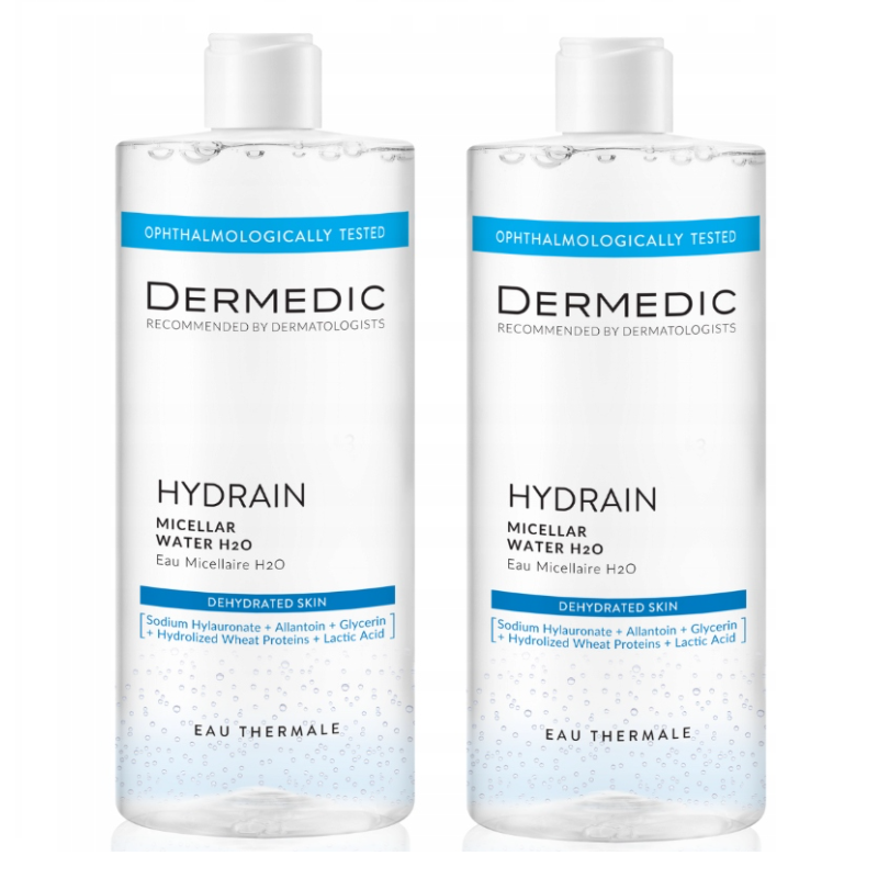 Dermedic Hydrain Hialuro płyn micelarny H2O, 2 x 500 ml