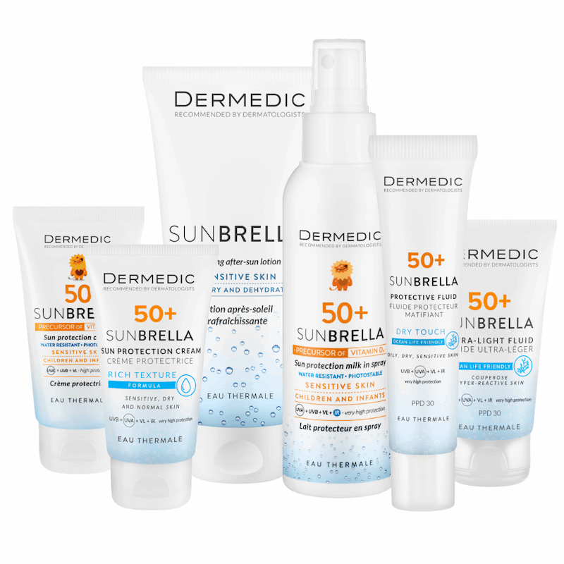Dermedic Sunbrella mleczko ochronne dla dzieci w sprayu SPF50+, 150 ml