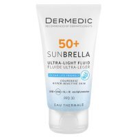 Dermedic Sunbrella SPF 50+ Ultralekki krem ochronny do skóry naczynkowej, 40 ml