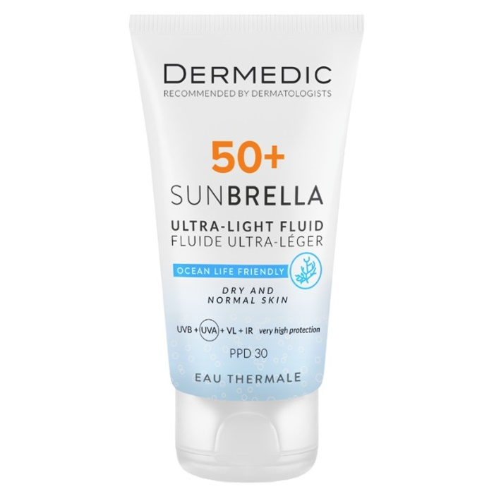 Dermedic Sunbrella SPF 50+ Ultralekki krem ochronny do skóry suchej i normalnej, 40 ml