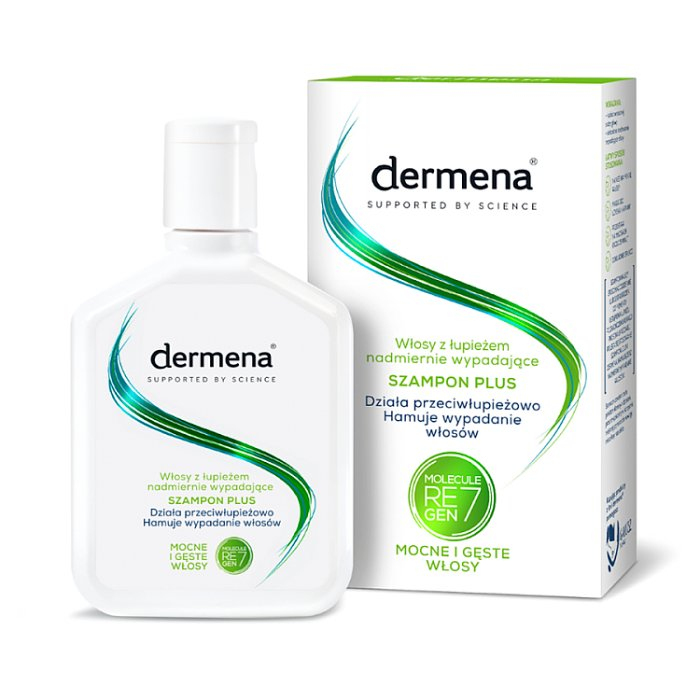 DERMENA PLUS Szampon przeciwłupieżowy hamujący wypadanie włosów 200 ml