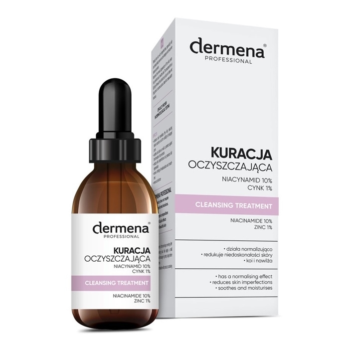 DERMENA PROFESSIONAL Kuracja oczyszczająca Niacynamid 10% | Cynk 1% 20 ml