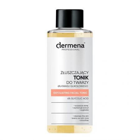DERMENA PROFESSIONAL Złuszczający tonik do twarzy 6% kwasu glikolowego 100 ml